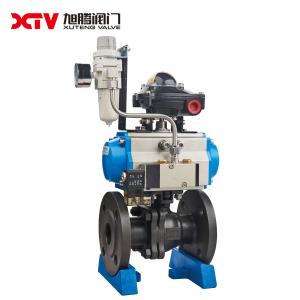 China Floating Ball Valve with Straight Through Type Channel and DIN Carbon Steel Q41F on sale