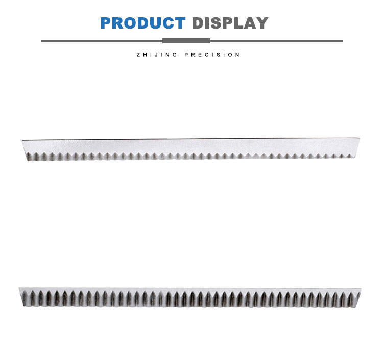Flow Wrapping Anvils Zig Zag Cut Off Blade , Industrial Cutting Blades For Packing Machine