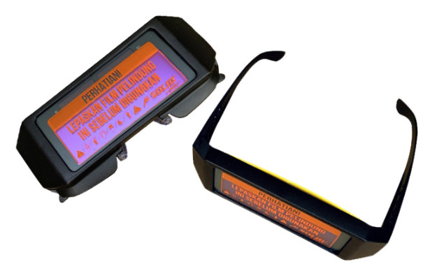 EN166 Adjustable Flip Up Front Plastic Clamshell Welding Goggles