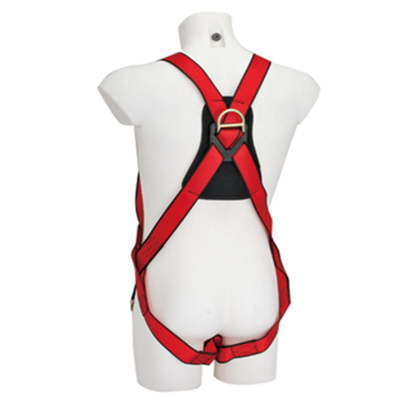 Red Safety Harness CE Certified and Full Body Protection for Altitude Operations