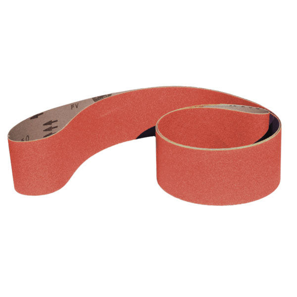Ceramic Alumina Y-Wt Sanding Belts Cool Grinding Metal Polyester Cloth Red Purple