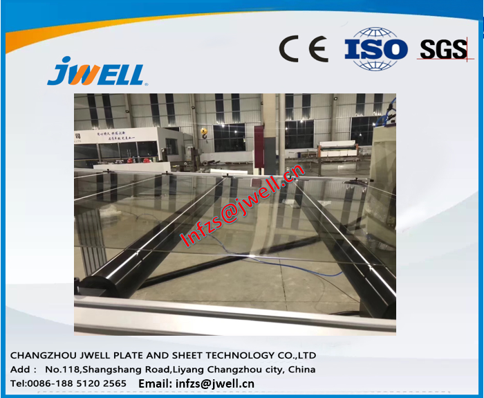 Jwell PMMA sheet extrusion line / PMMA Acrylic sheet extrusion line