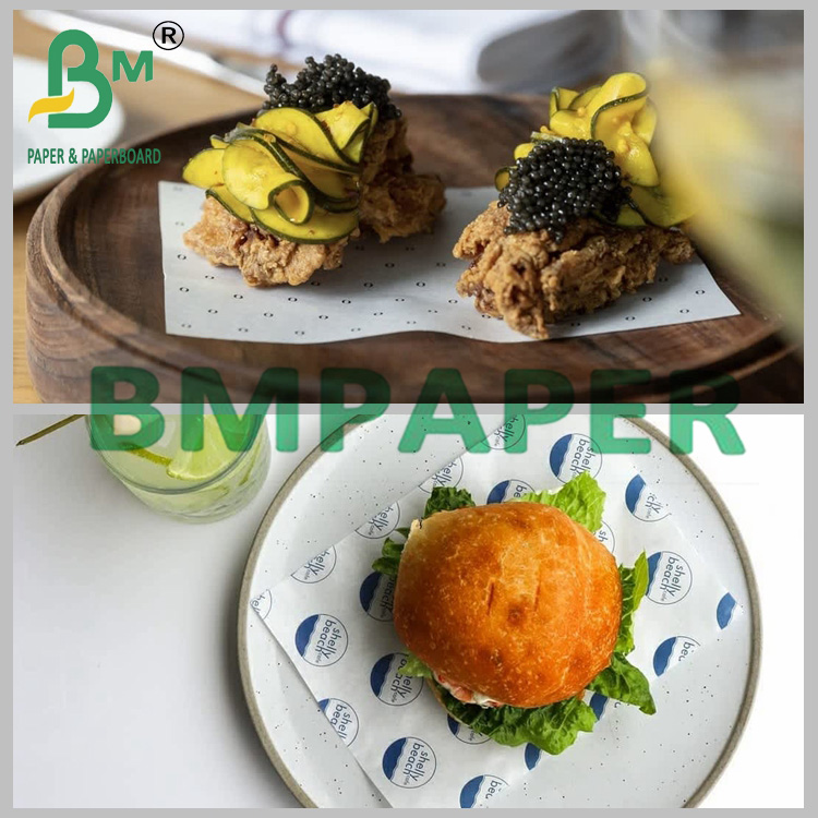 Moisture-resistant Recyclable Grease Resistant Paper For Cooking And Baking