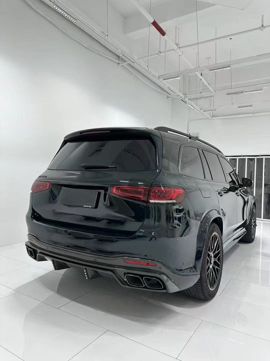 X167 GLS450 Mercedes Benz Body Kit LD Style Carbon Fiber Lip Spoiler Hood