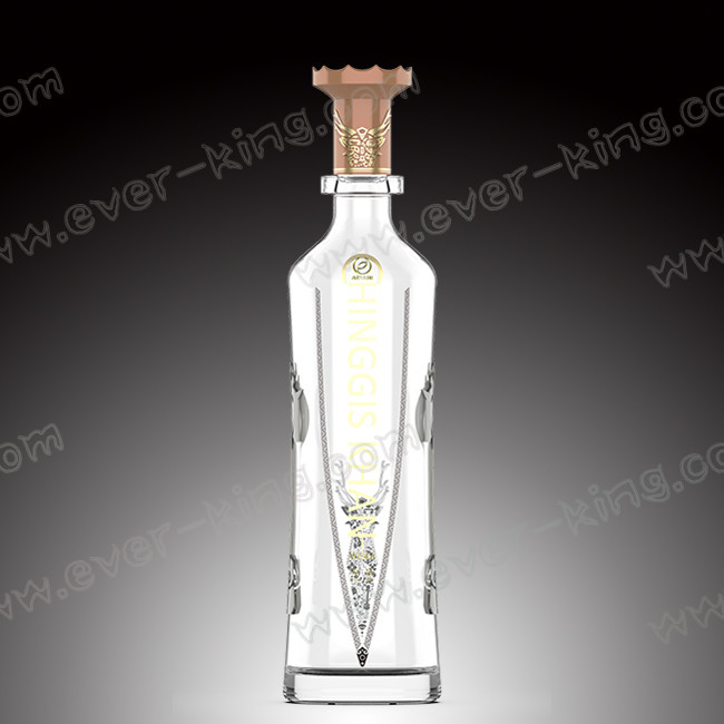 Square Tequila Glass Bottle For Spirits