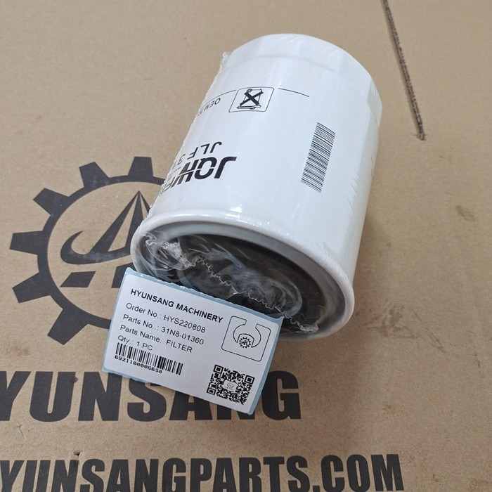 Hyunsang Construction Equipment Drain Filter 31N8-01360 For HW140 R140LC-9