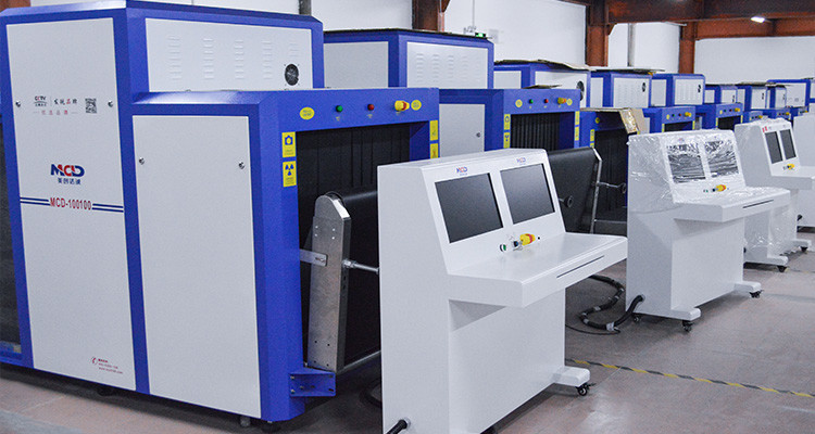 High Penetration MCD-10080 X Ray Baggage Scanner Electric Drum Transmission Mode