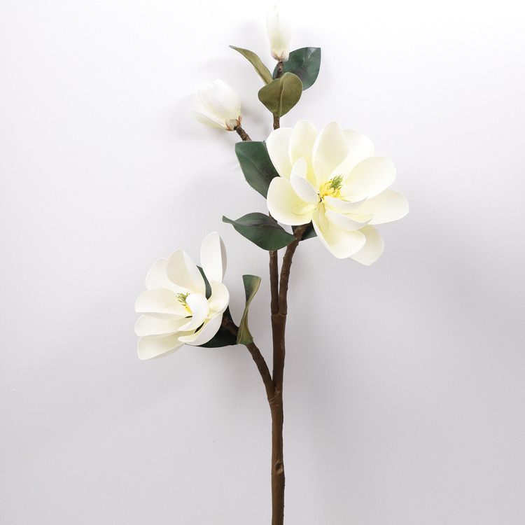 Cross border simulation EVA foam magnolia household interior false flower decorations touch magnolia simulation flower