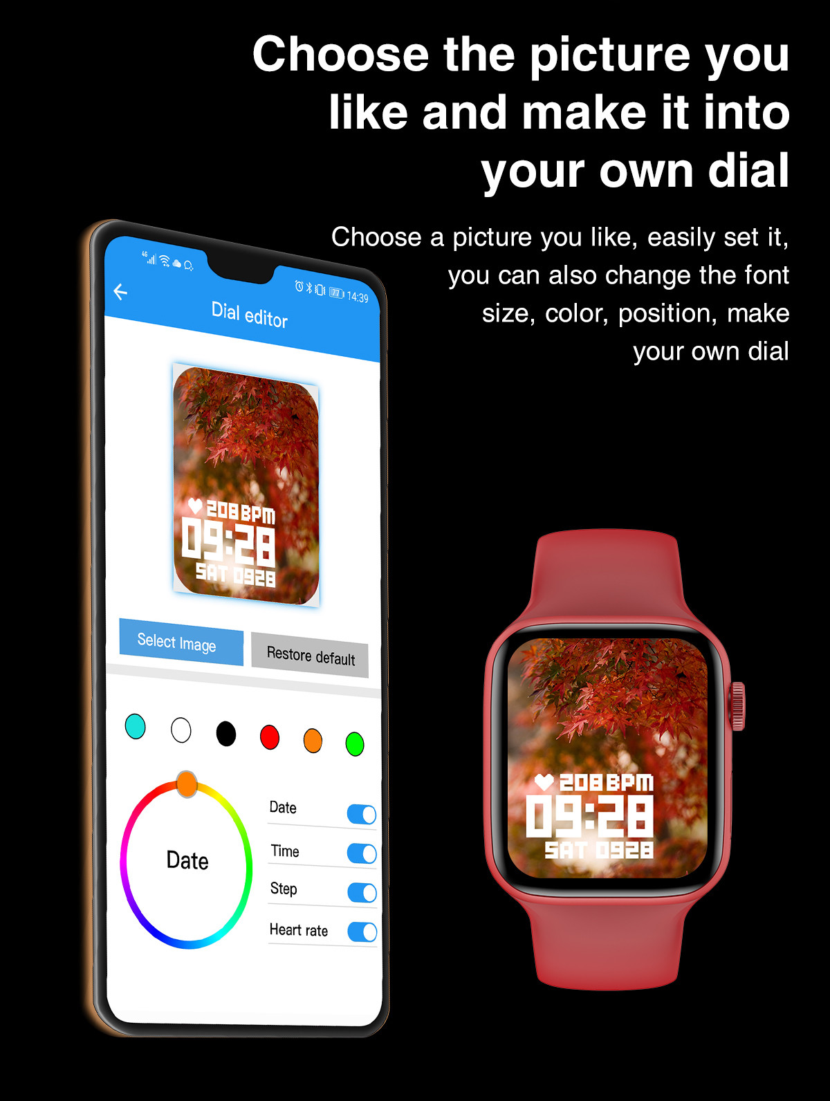 HW22 Ble Call Heart Rate Monitor Watch Smart Watch IWO 12Pro