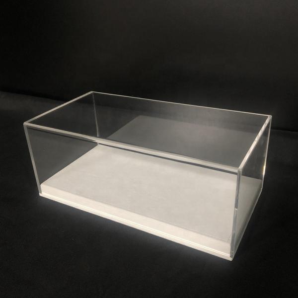 Small Lockable Clear Acrylic Display Box With Lock Screw Acrylic Shoe Case Perspex
