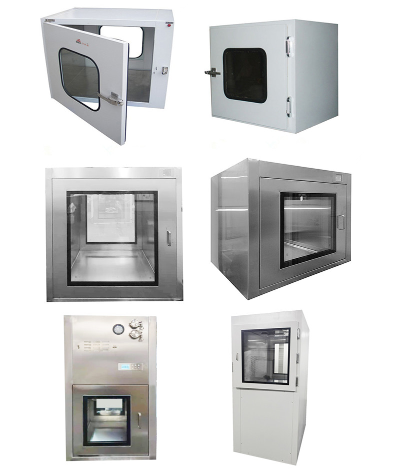 280W Lab Stainless Steel Pass Box Electrogalvanized Metal Transfer Window CE