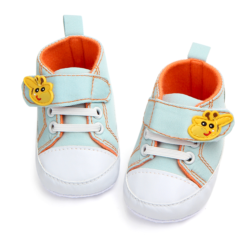 Hot sale Canvas sport Animal deer infant prewalker cartoon cute baby boy shoes