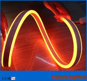 Buy cheap Topsung lighting 12v orange 100m mini double sided led neon rope strip waterproof 8.5*18mm light product