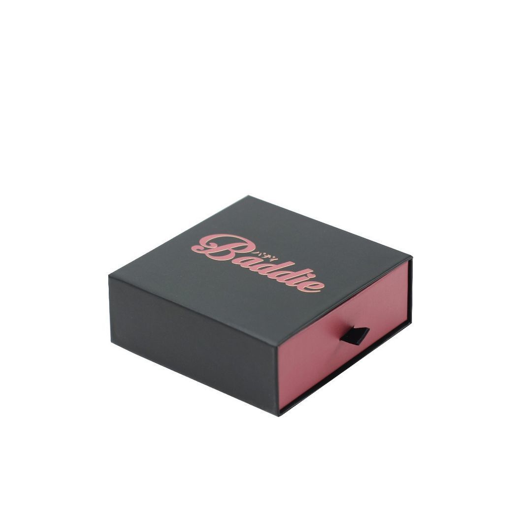 Foam Insert Lid and Base Cardboard Paper Packaging Gift Box, Luxury Ring Necklace Jewelry Box