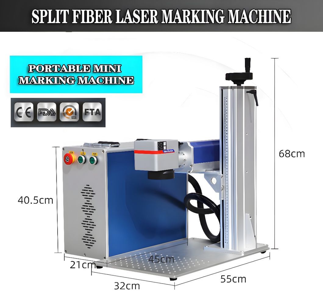 Fiber Laser Engraving Machine for Glass Tumbler Memory Card Making Machine Laser Marking