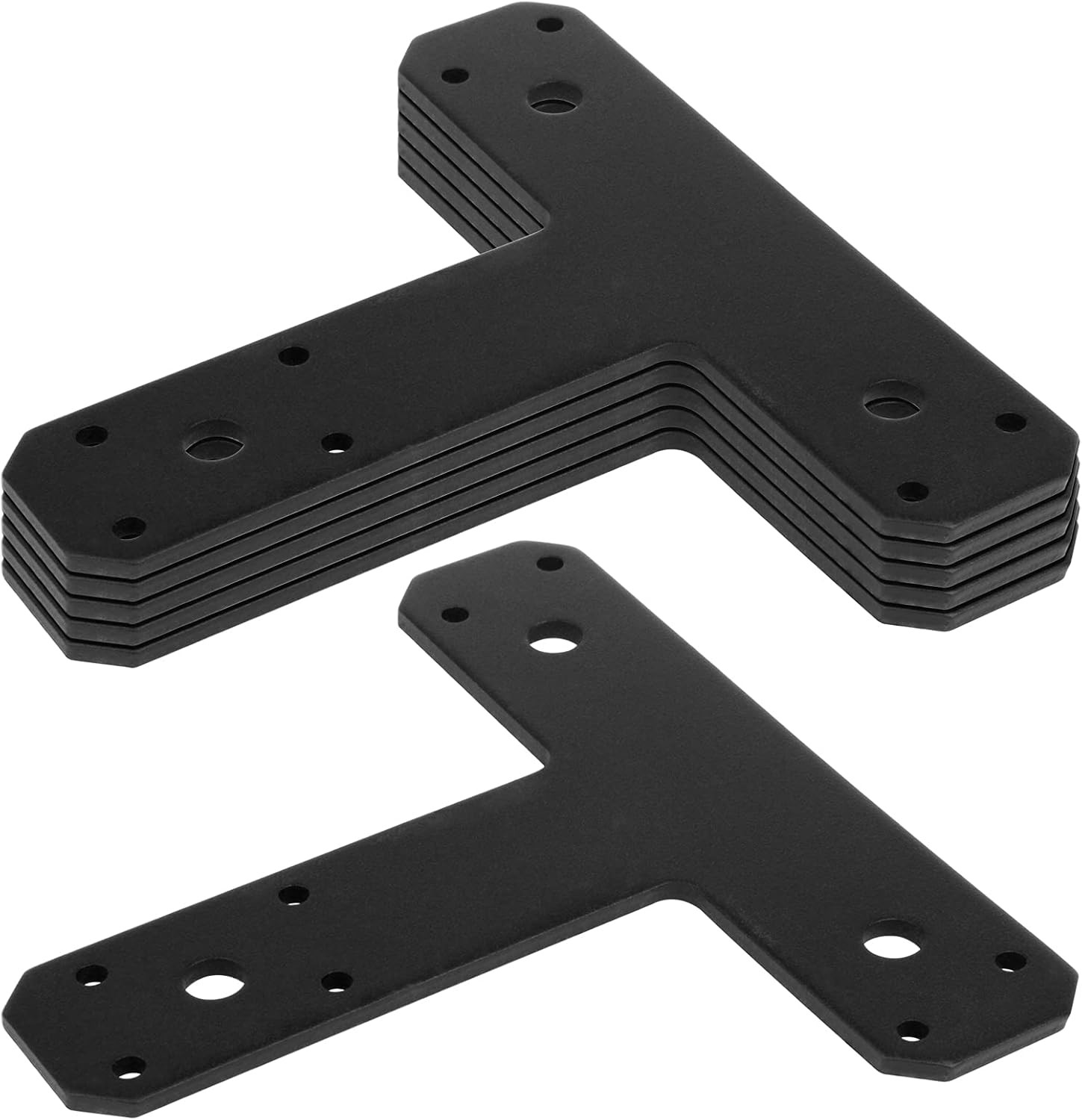 Post To Beam Bracket 6PCS T Post Brackets Thickness 4mm For Repairing Fixing