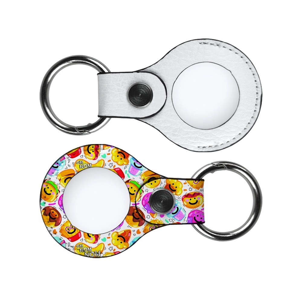 Customization Sublimation Leather Blanks Apple Airtag Tracker Locator Tracker