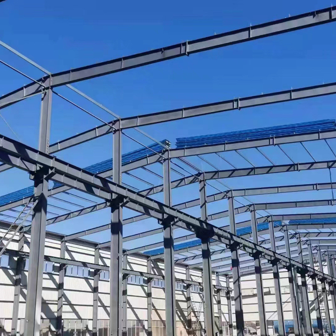 Anti Fire Steel Frame Warehouse Building , Metal Garage Building With Building Drawings