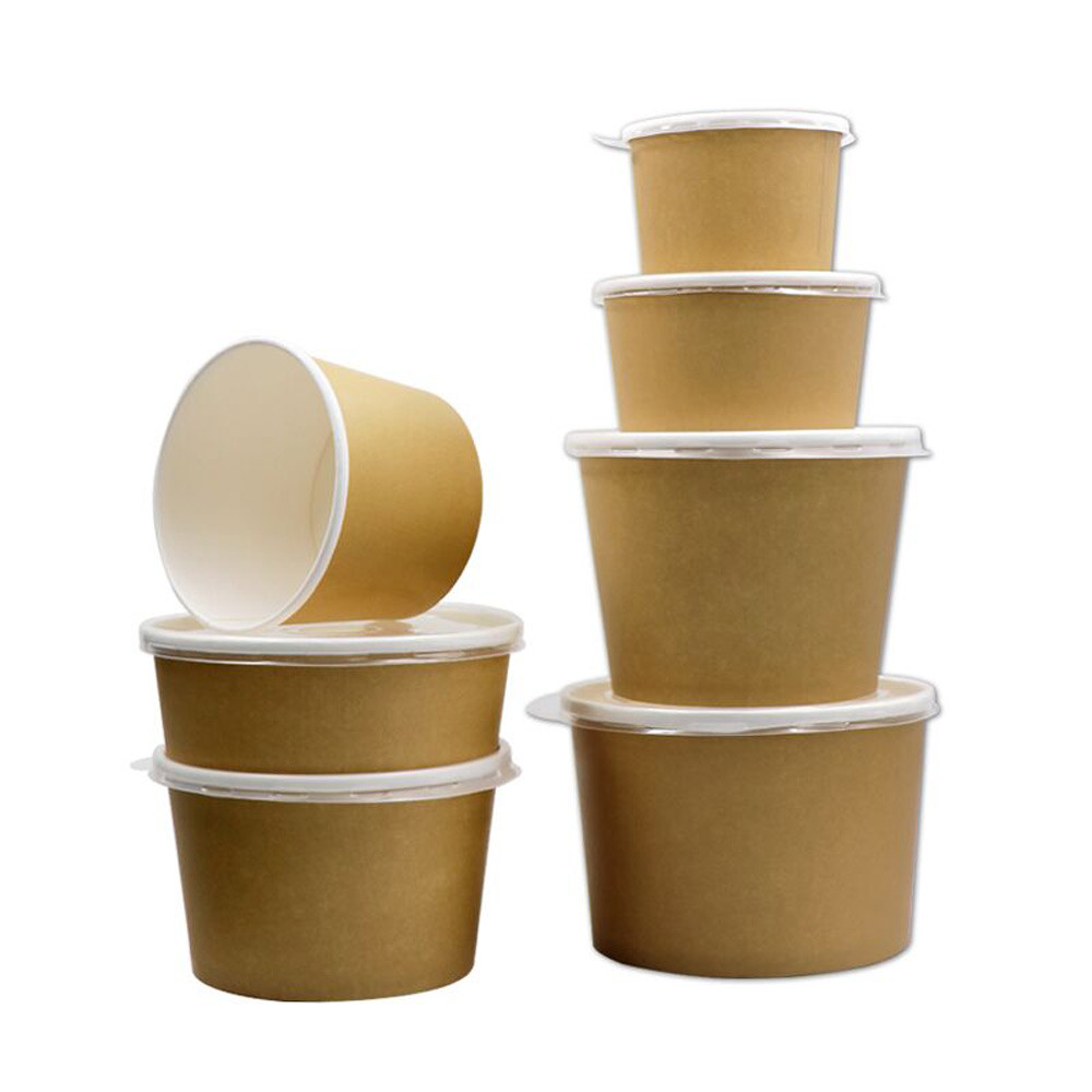 Custom 8-35 Ounces Kraft Paper Bowl Making Machine 4.8KW