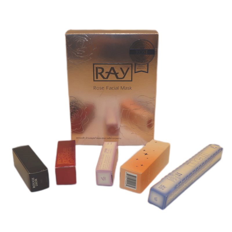 Embossing Cosmetic Packing Box CMYK Printing UV Print Art Paper Material, Beauty Care, foled box