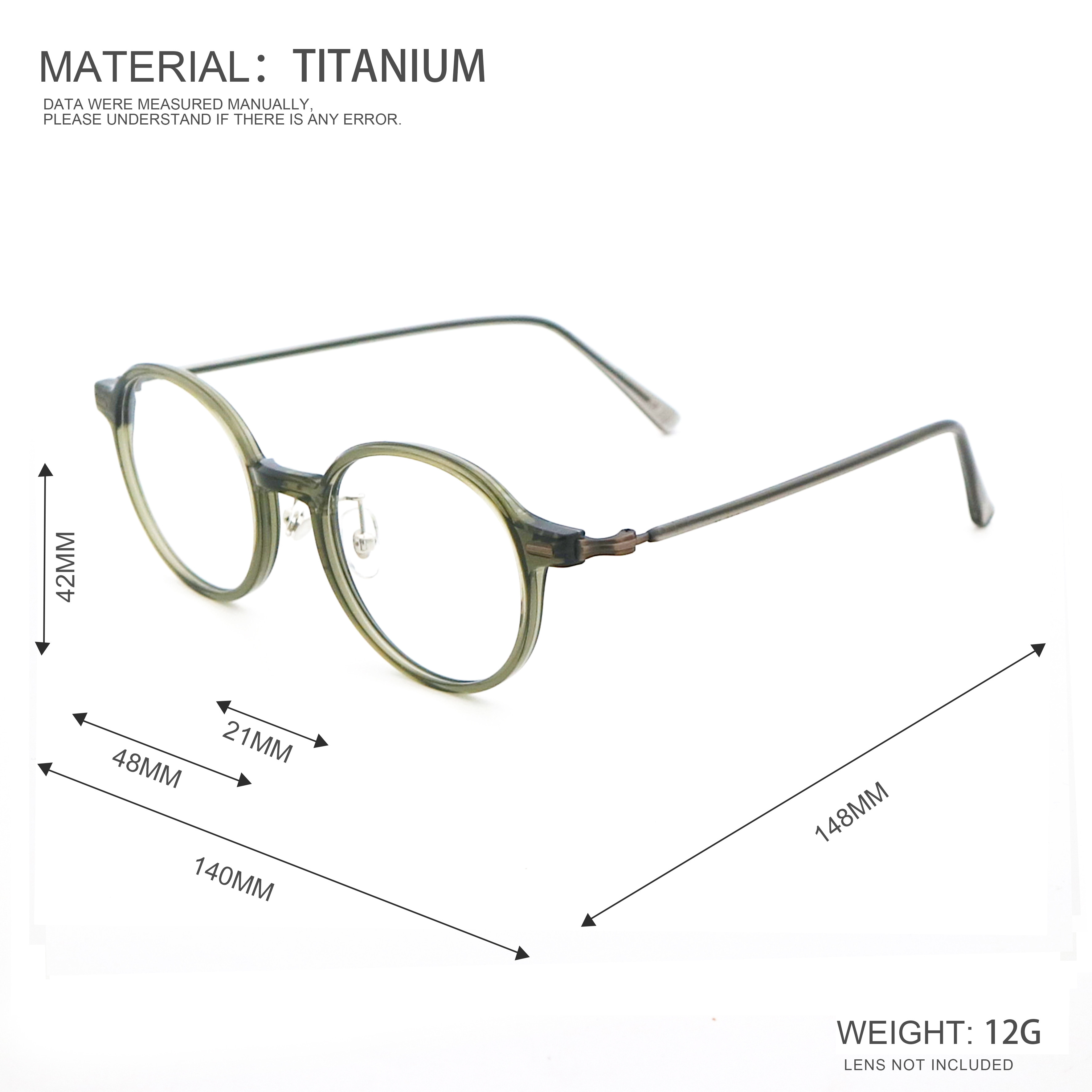 Classic Mens Round Acetate Glasses Optical Frame MR 98856