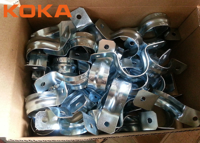 Custom Size 1-1/4'' Galvanized Steel Conduit Saddle Clamps