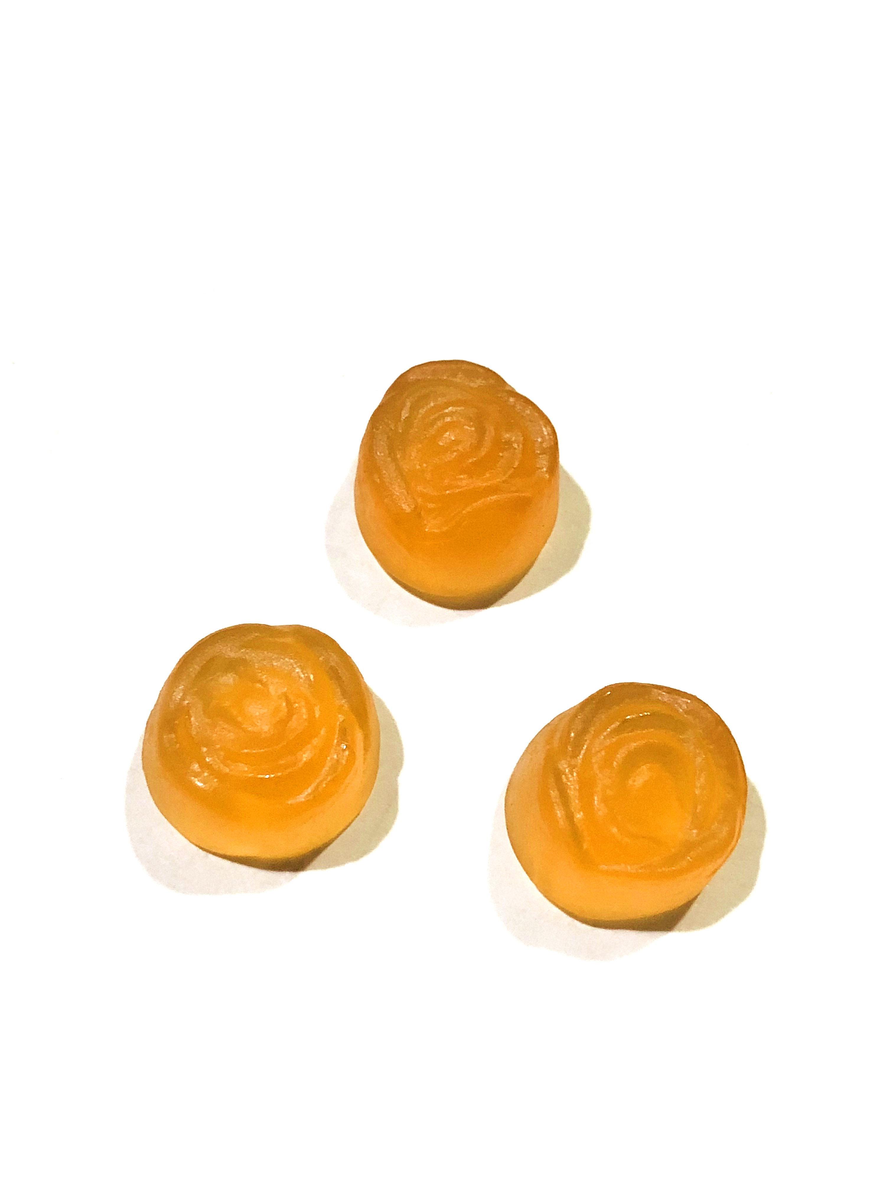 Skin Improving Soft Jelly Pectin Gummy Candy With Rose Extract Flower Shape