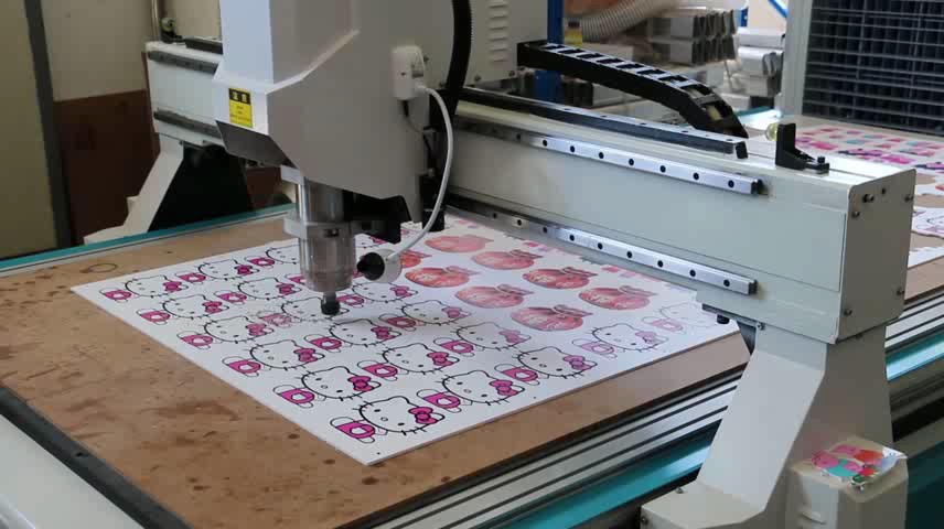 Automatic Contour Cnc Cutting Machine CCD-1325 / Laser Engraving Equipment 900kg