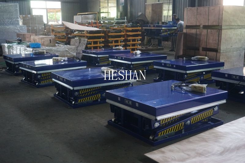 OEM CE Certificate Stationary Electric Wheels Scissor Lift Table