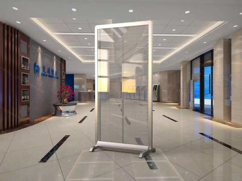 indoor color led video wall glass window hd transparent led screen display advertising players f digital signage or business