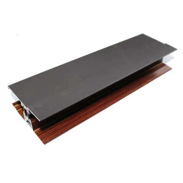 Wood Finished Kitchen Cabinet Profiles , Industrial Aluminum Extrusion Framing