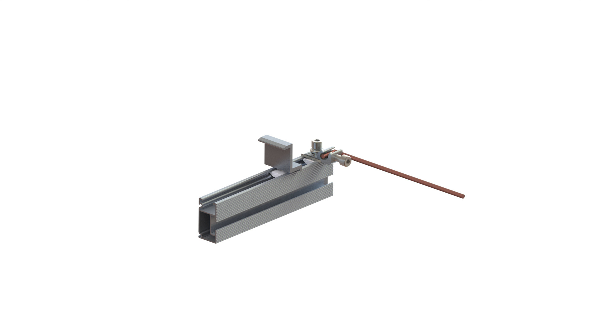 Natural Anodized Solar Panel Photovoltaic System Aluminum Earthing Lug
