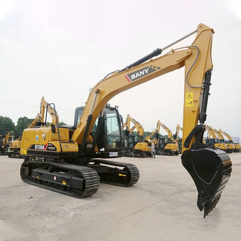 SY135C 13tons Hydraulic Crawler Excavator with Medium Size Operating Weight