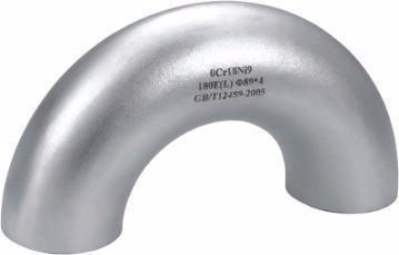 ASME B 16.9 304/304L Stainless Steel Welded Pipe Fitting Butt Weld Elbow  For oil and gas