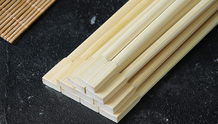 Recyclable Twin Custom Printed Chopsticks Kitchen Tableware Open Paper Packing