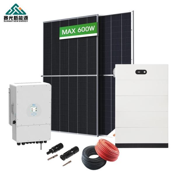 Roof Mounting Lead-Acid Battery 5kw 8kw 10kw Solar Energy System for Home in