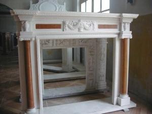 Buy cheap marble fireplace mantel for home decoration product