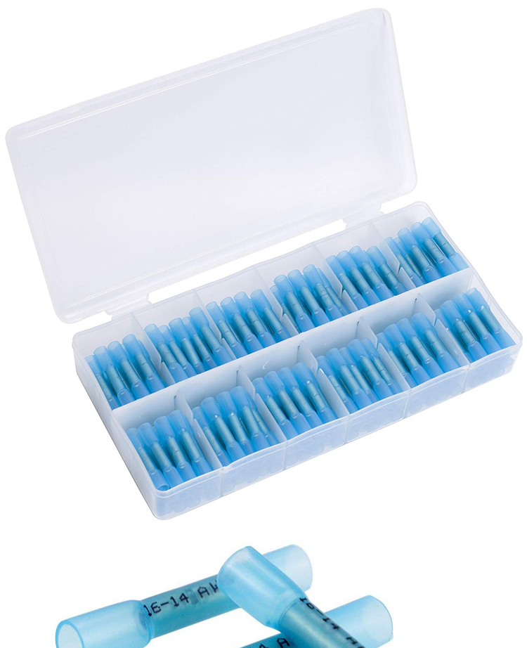 AWG 16 - 14 HDPE insulated wire connector , Heat Shrink Butt Connector Terminal Kit