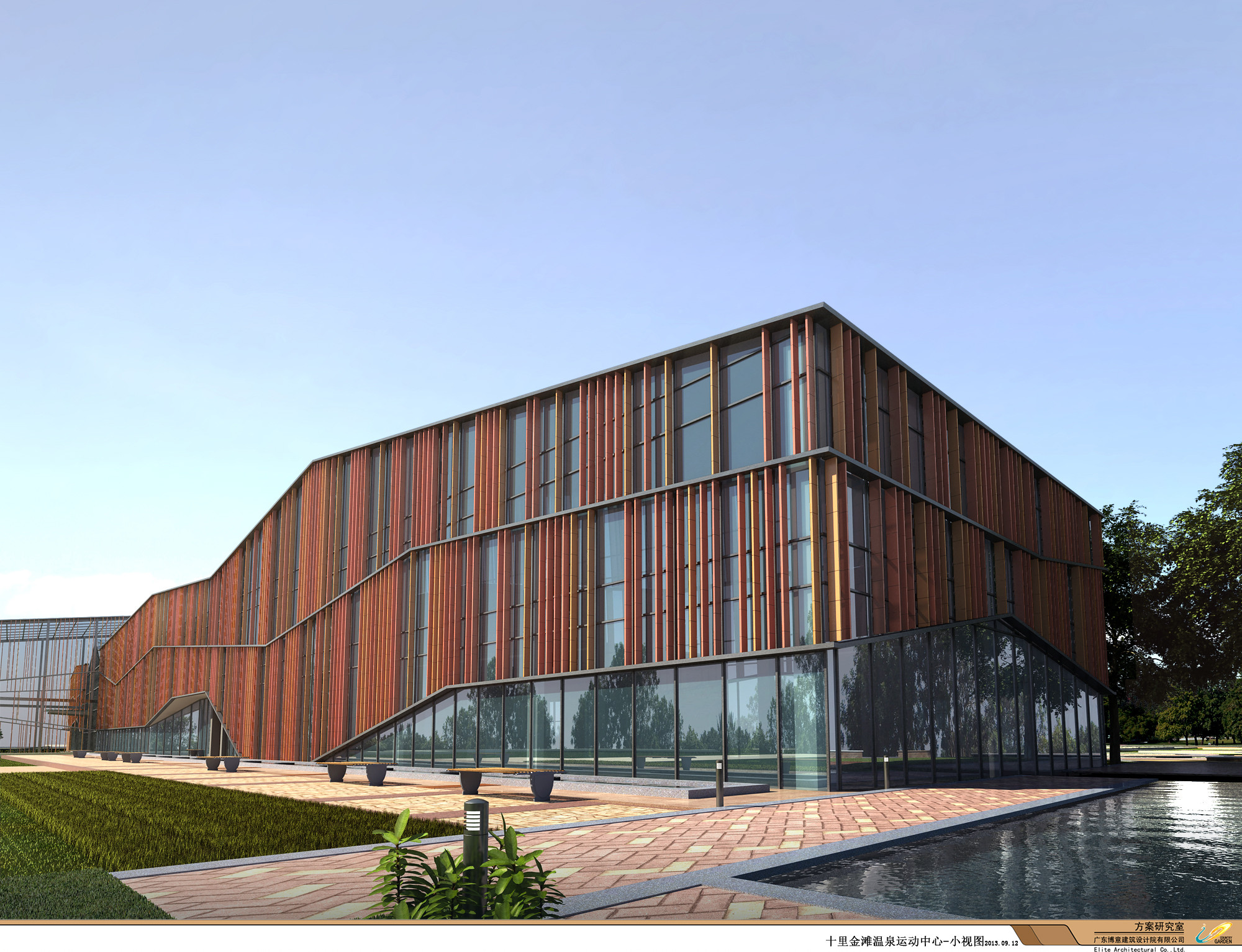 Q355B Steel Commercial Building For Exhibition Hall / Showroom / 4S Car Shop