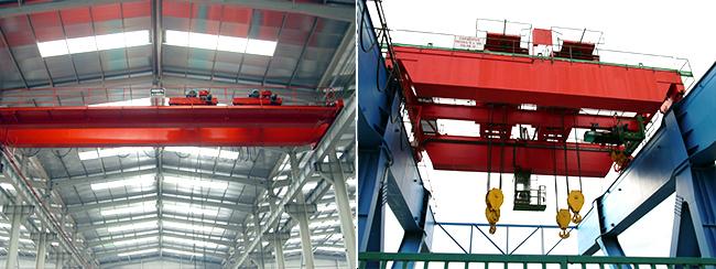 30 Ton Twin Trolley Double hook Double Girder Overhead Crane for warehouse