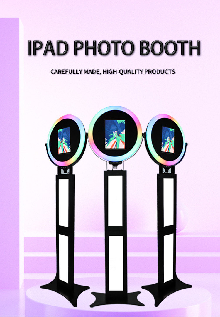Camera Ipad Photo Booth Parties Ipad Selfie Booth Fill Light Machine With Accessories