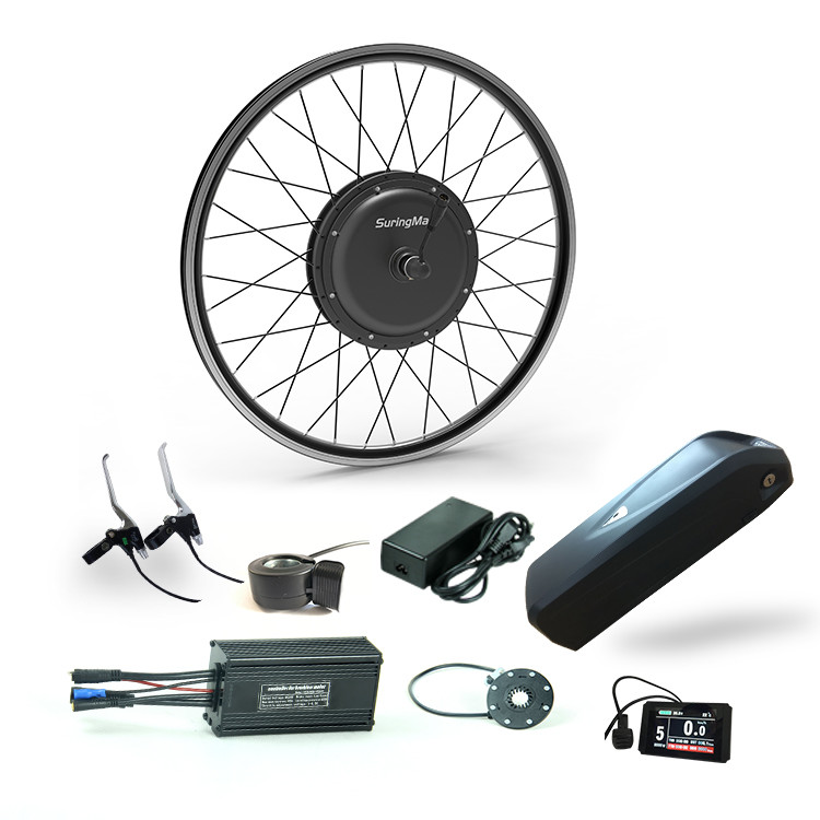 48v1500w high torque brushless hub dc motor ebike kit with brake sensor and color display