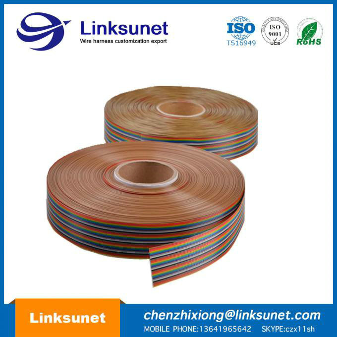 UL2651 - 26AWG 2.54MM Pitch Flat Ribbon Cable Gray Custom 0.1 - 10M High Voltage