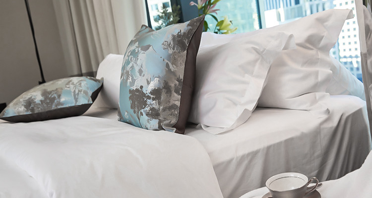 Wholesale Bed Sheets 100% Cotton White Designed Bedding Sheets used for hotel hospital