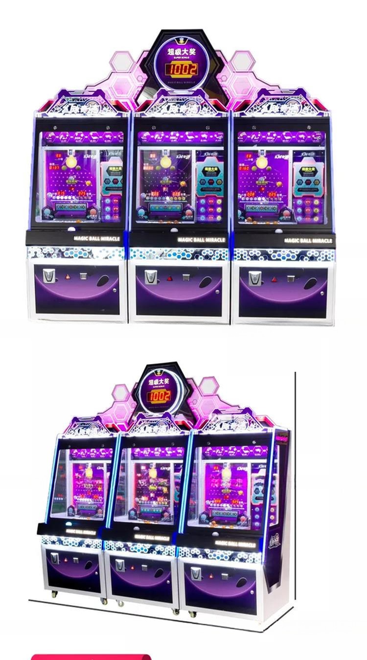 Dreamland Original Design Coin Operated Ball Pusher Ticket Games Magic Ball Miracle Redemption Machine