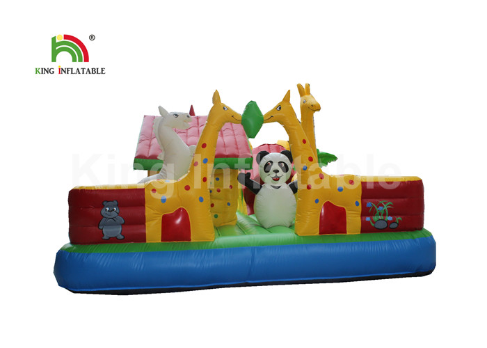 Inflatable Animals Zoo Castle Jumping Bounce House For Family Entertainment