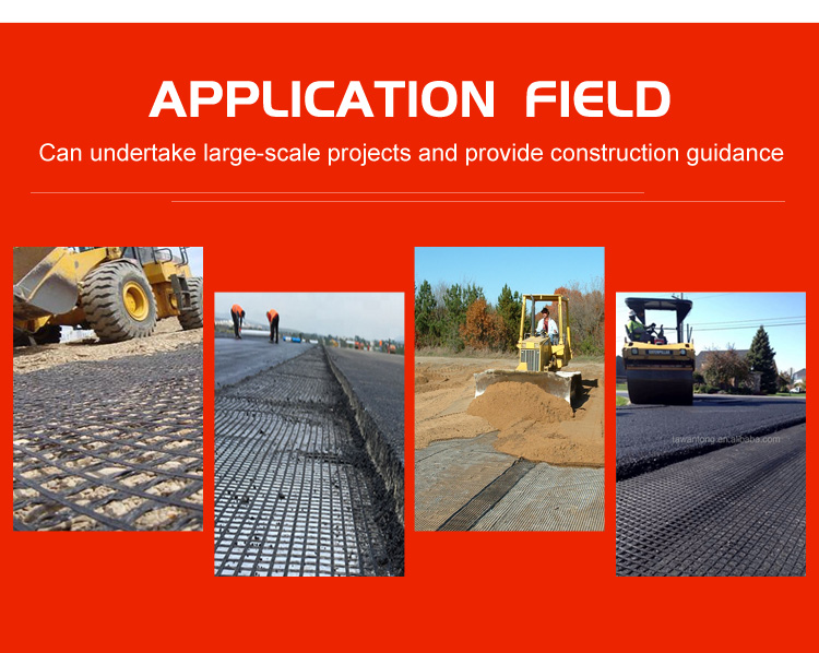 Chinese Design Style High Tensile Strength Fiberglass Geogrid for Road Construction