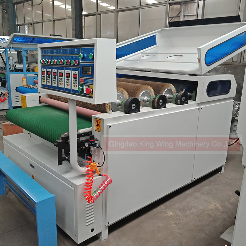 Surface carbonized wood board wire brush drawing machine