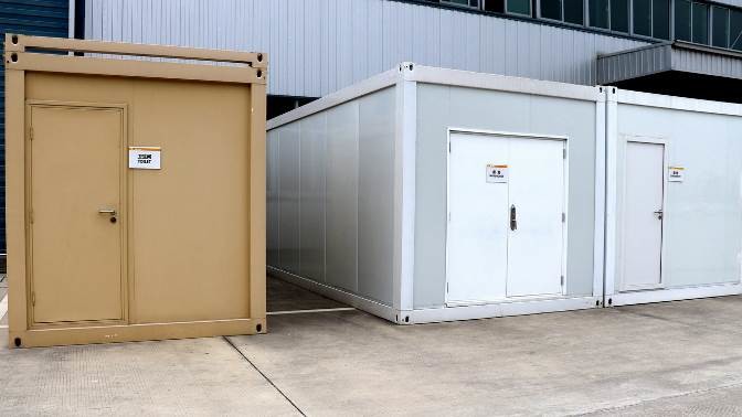 Prefabricated Fold Out Container House Mobile Portable collapsible container homes