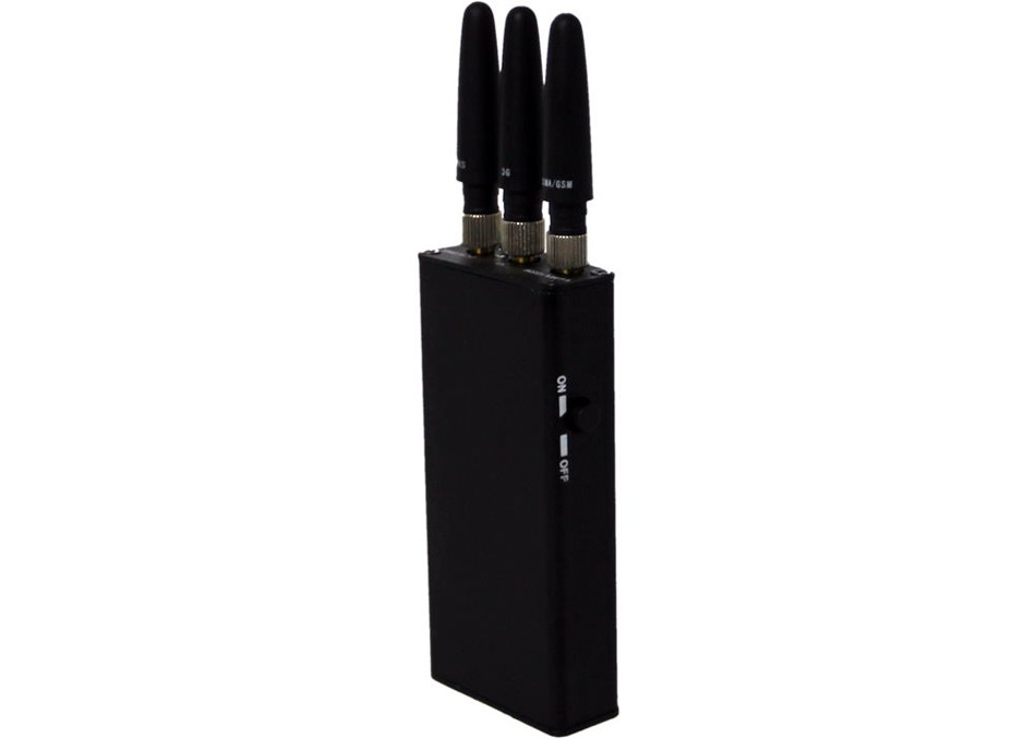 3 Bands Portable Cell Phone Jammer Handheld For WiFi Bluetooth GPS 3G